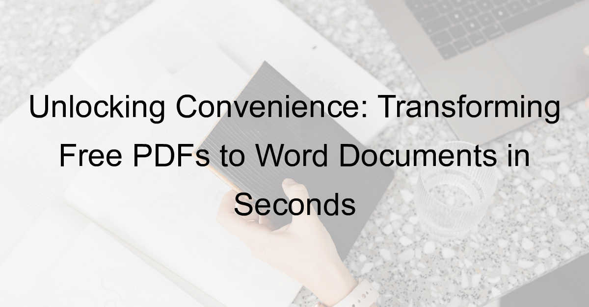 free pdf to word