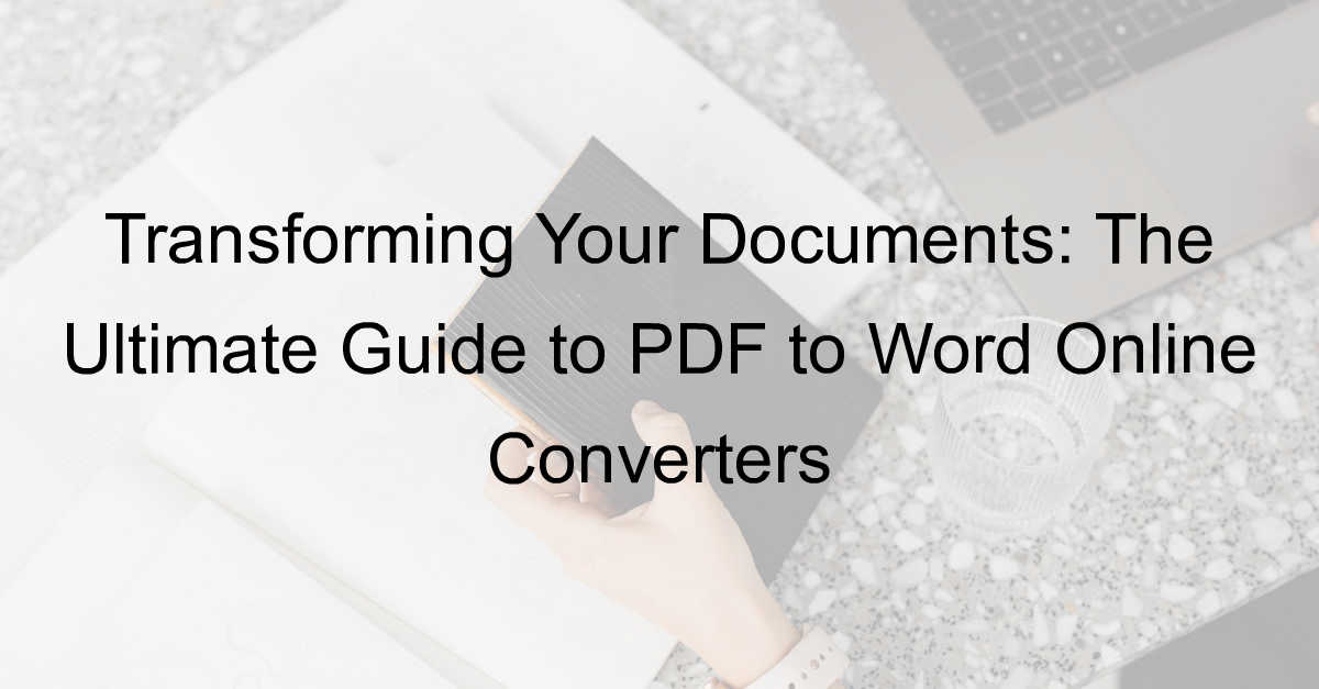 pdf to word online